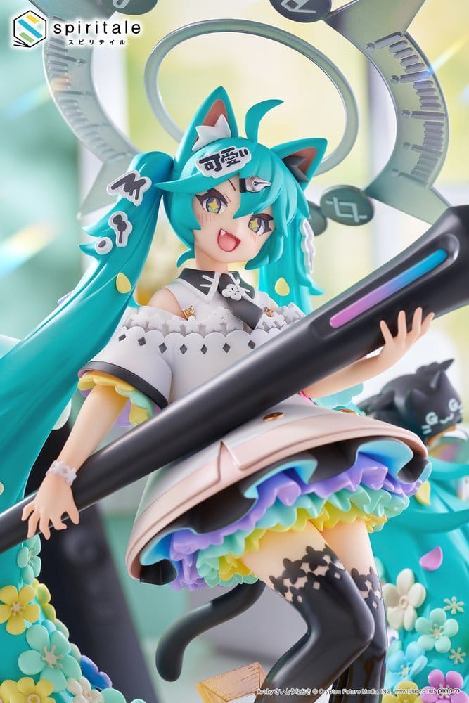 Hatsune Miku x Naoki Saito statuette PVC 1/7 My Figure Making! The Painter Ver. 34 cm