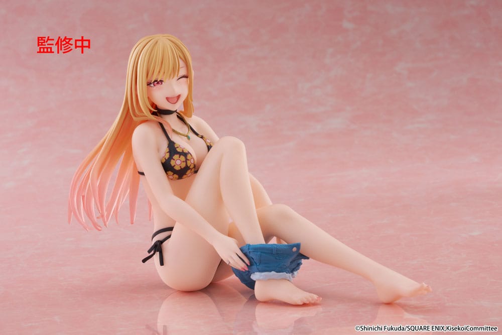 My Dress-Up Darling statuette PVC Desktop Cute Figure Marin Kitagawa Measured Swimsuit Ver. 13 cm