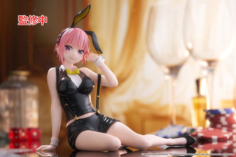 The Quintessential Quintuplets 3 statuette PVC Desktop Cute Figure Ichika Nakano Bunny Ver. 13 cm