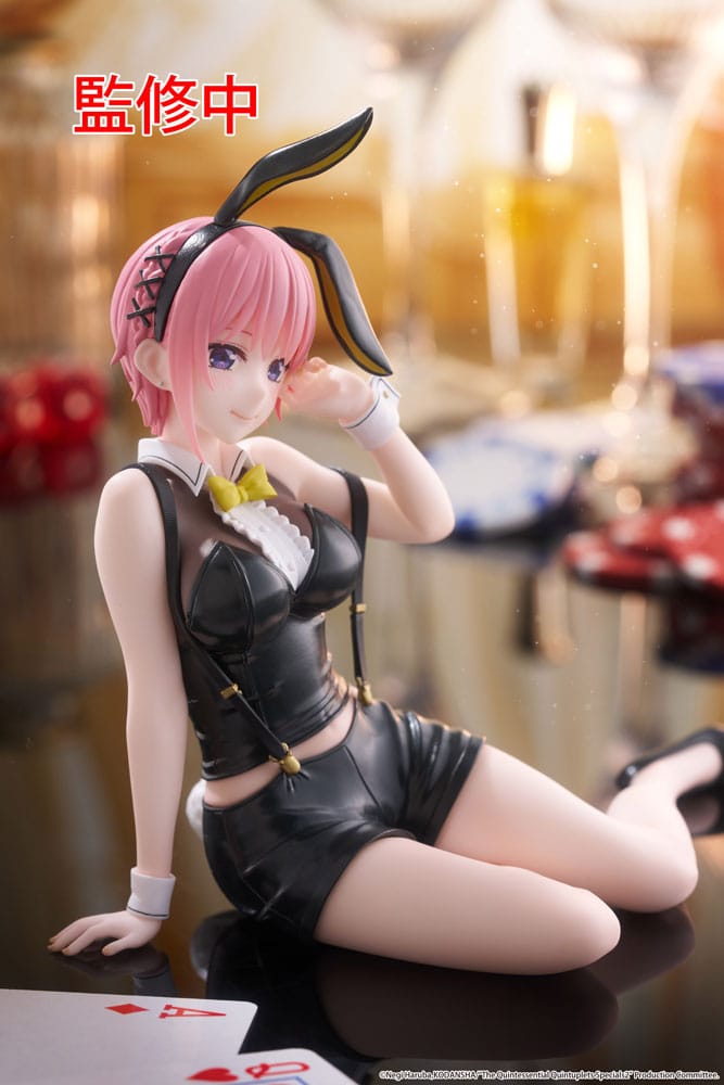 The Quintessential Quintuplets 3 statuette PVC Desktop Cute Figure Ichika Nakano Bunny Ver. 13 cm