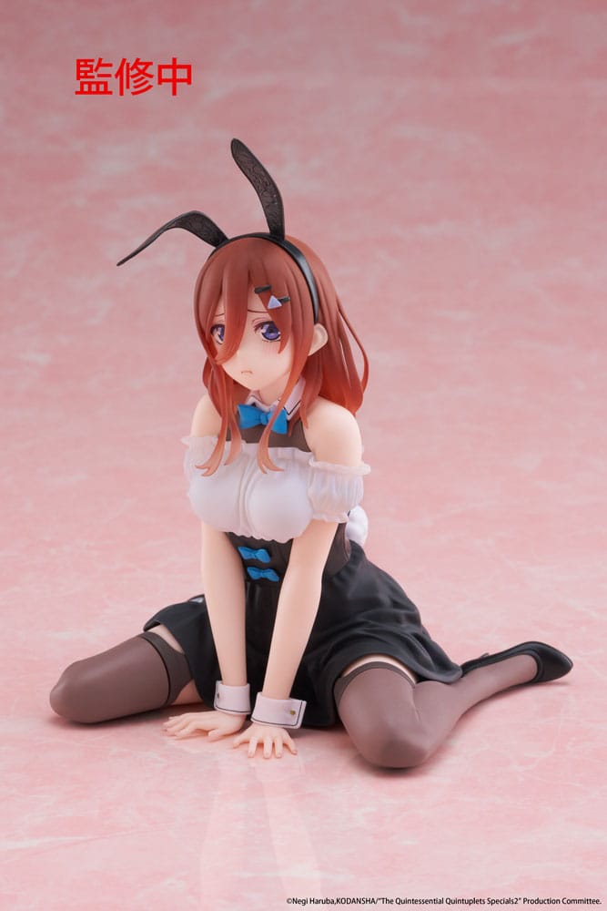 The Quintessential Quintuplets 3 statuette PVC Desktop Cute Figure Miku Nakano (Bunny Ver.) 13 cm