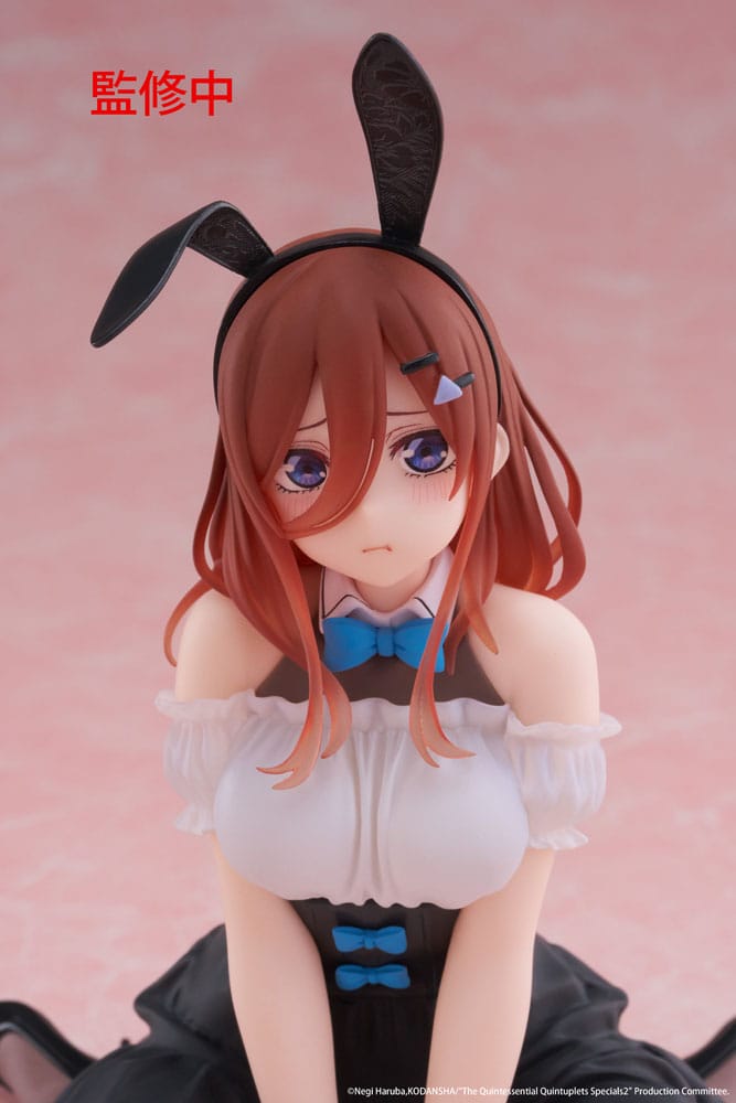 The Quintessential Quintuplets 3 statuette PVC Desktop Cute Figure Miku Nakano (Bunny Ver.) 13 cm