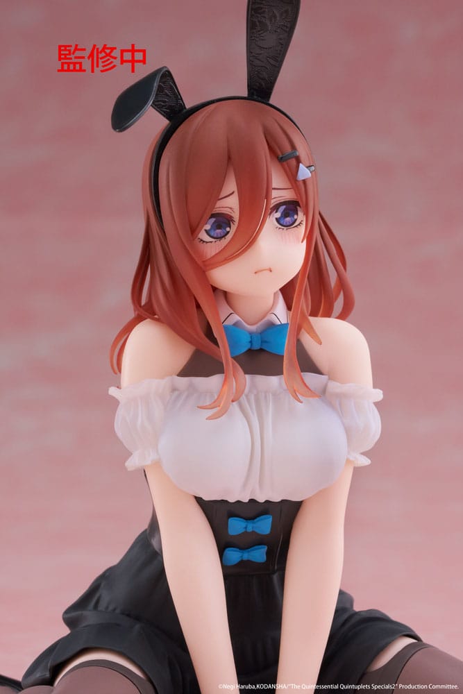 The Quintessential Quintuplets 3 statuette PVC Desktop Cute Figure Miku Nakano (Bunny Ver.) 13 cm
