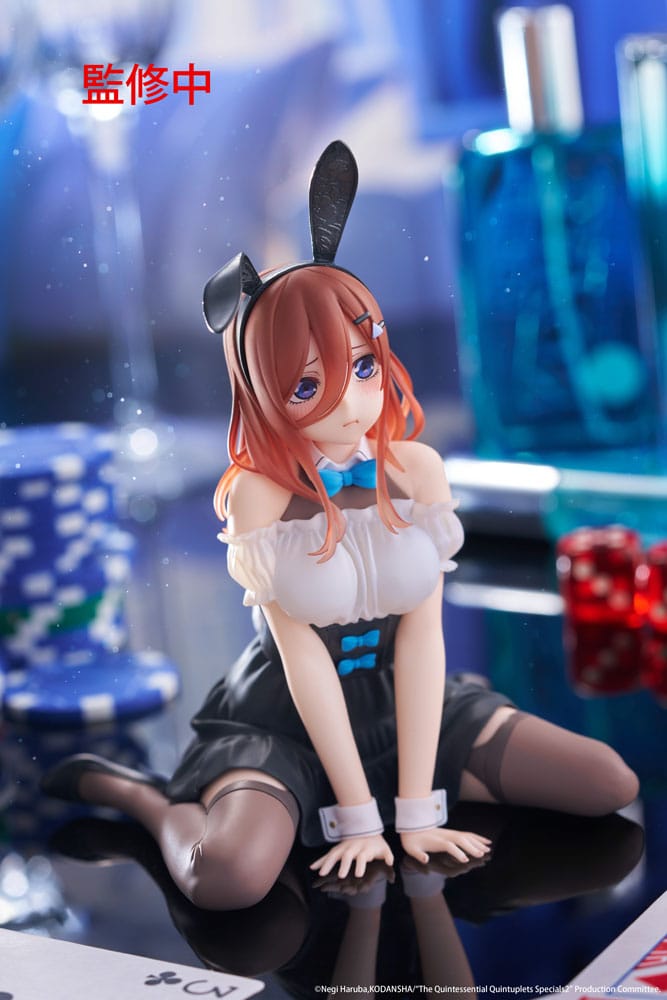 The Quintessential Quintuplets 3 statuette PVC Desktop Cute Figure Miku Nakano (Bunny Ver.) 13 cm