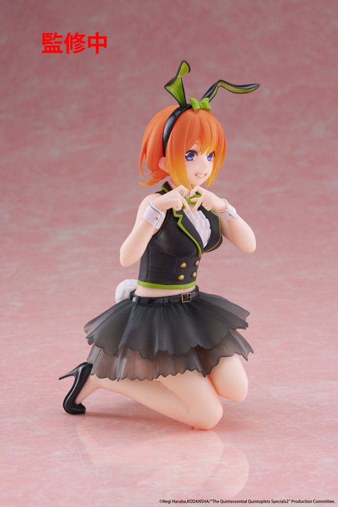 The Quintessential Quintuplets 3 statuette PVC Desktop Cute Figure Yotsuba Nakano (Bunny Ver.) 13 cm