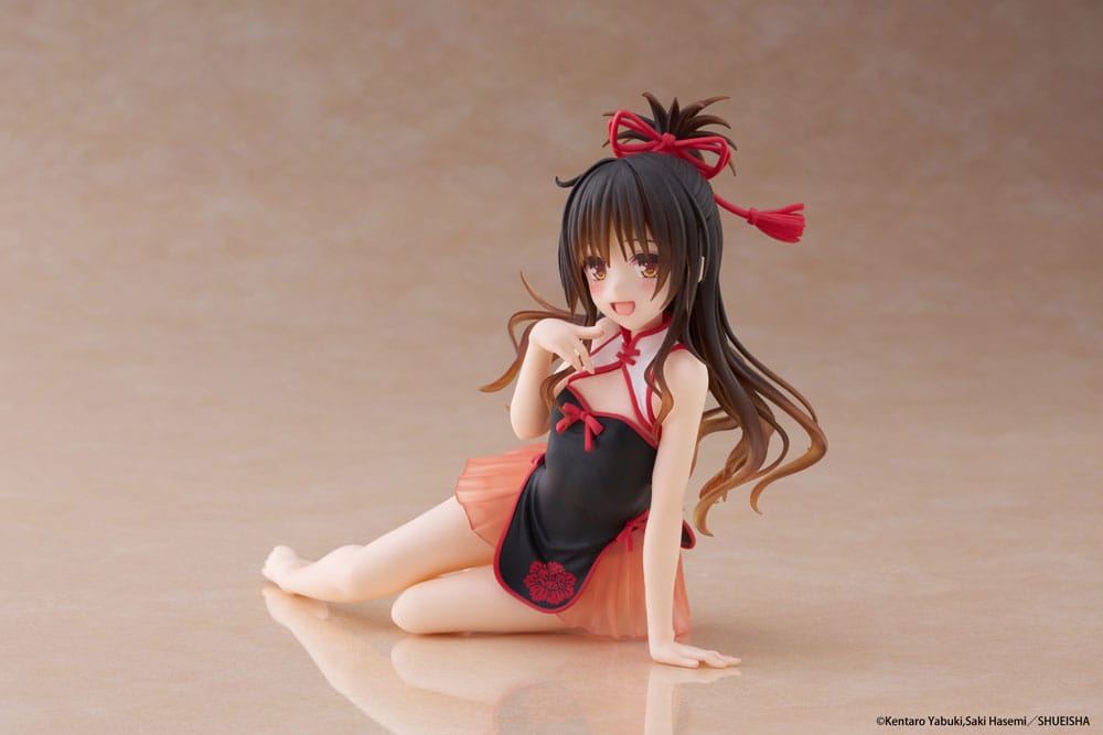 To Love-Ru Darkness statuette PVC Desktop Cute Figure Mikan Yuki Chinese Dress Ver. 13 cm
