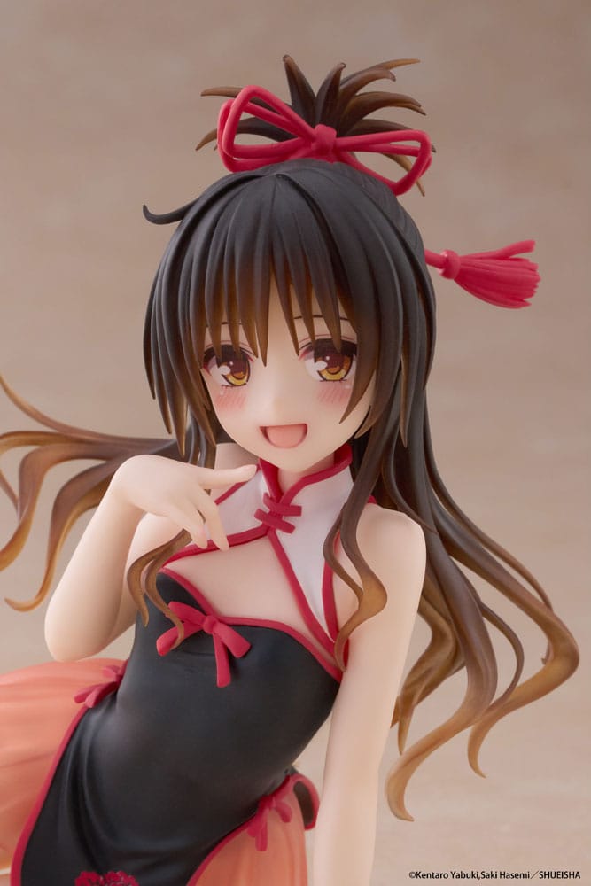 To Love-Ru Darkness statuette PVC Desktop Cute Figure Mikan Yuki Chinese Dress Ver. 13 cm