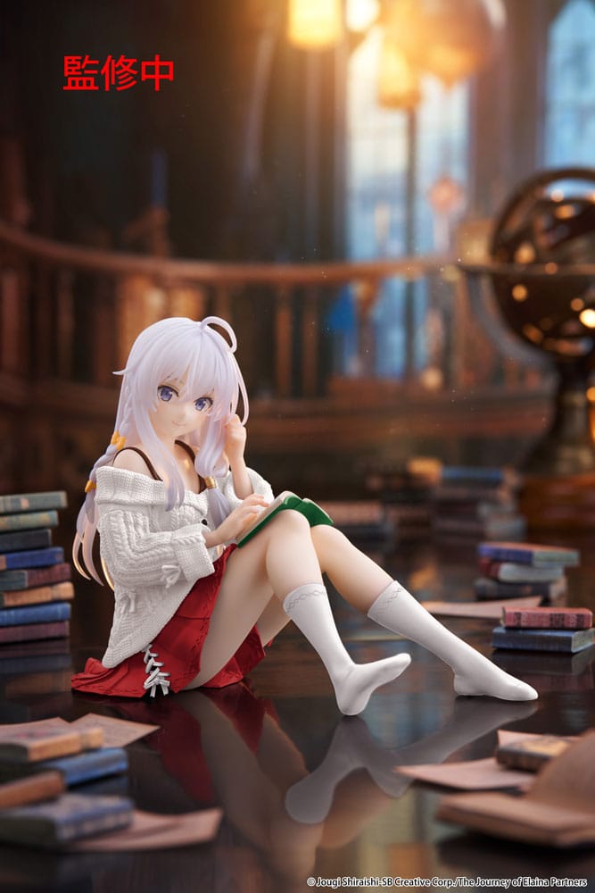 Wandering Witch: The Journey of Elaina statuette PVC Desktop Cute Figure Elaina Casual Clothes Ver. Renewal 13 cm