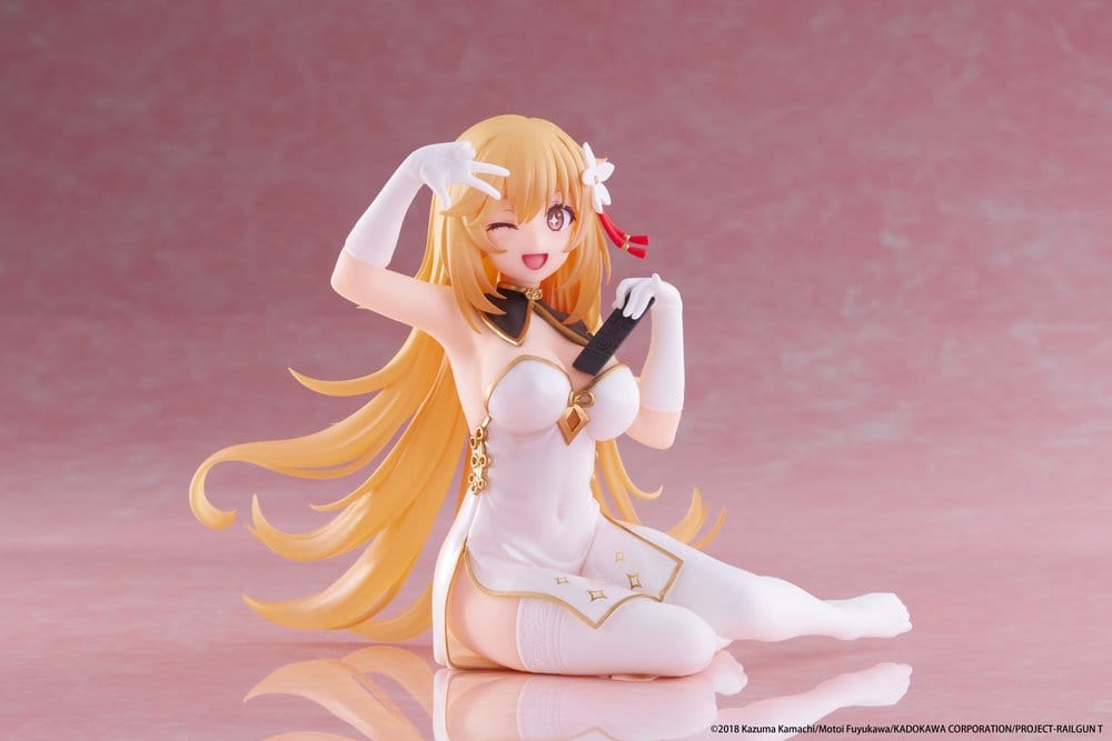 A Certain Scientific Railgun statuette PVC Desktop Cute Figure Misaki Shokuho Chinese Dress Ver. 13 cm