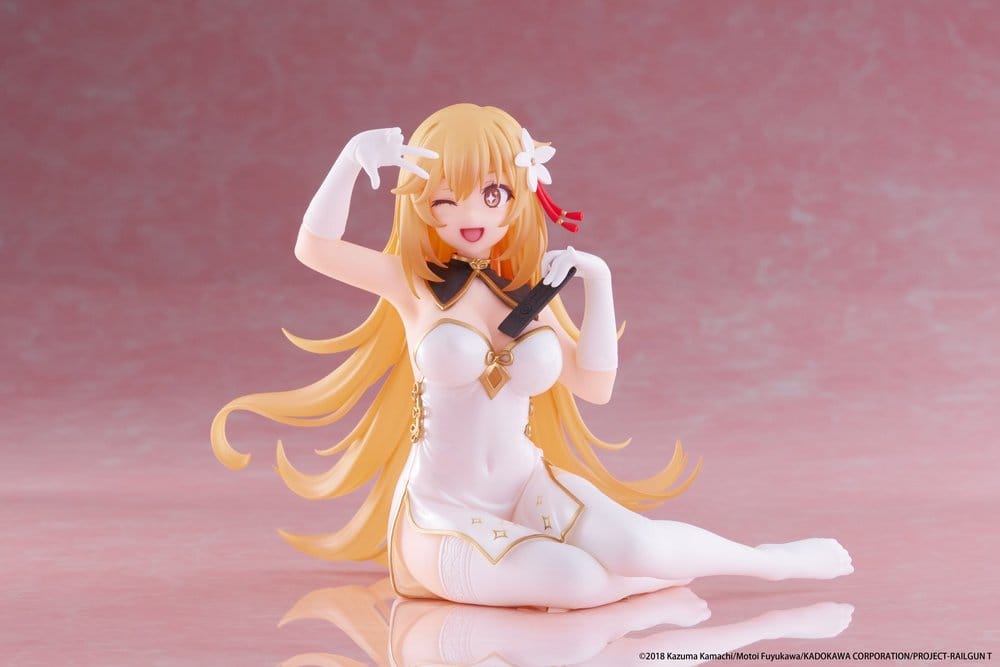 A Certain Scientific Railgun statuette PVC Desktop Cute Figure Misaki Shokuho Chinese Dress Ver. 13 cm