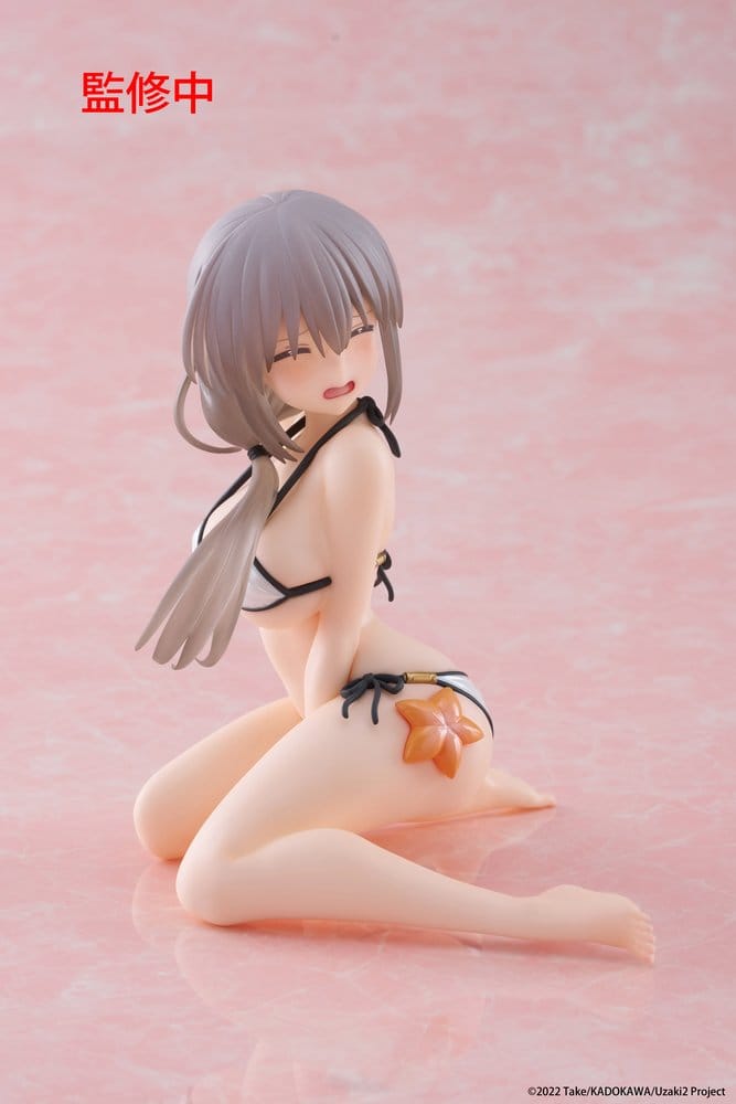 Uzaki-chan Wants to Hang Out! statuette PVC Desktop Cute Figure Tsuki Uzaki (Swimwear Ver.) 13 cm