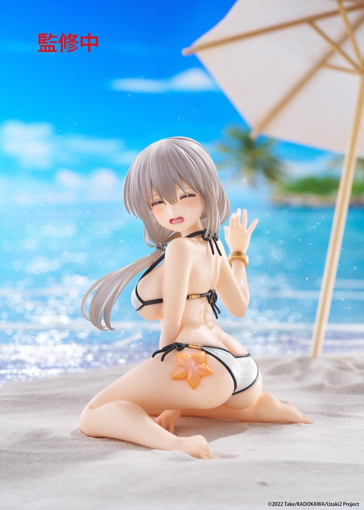Uzaki-chan Wants to Hang Out! statuette PVC Desktop Cute Figure Tsuki Uzaki (Swimwear Ver.) 13 cm