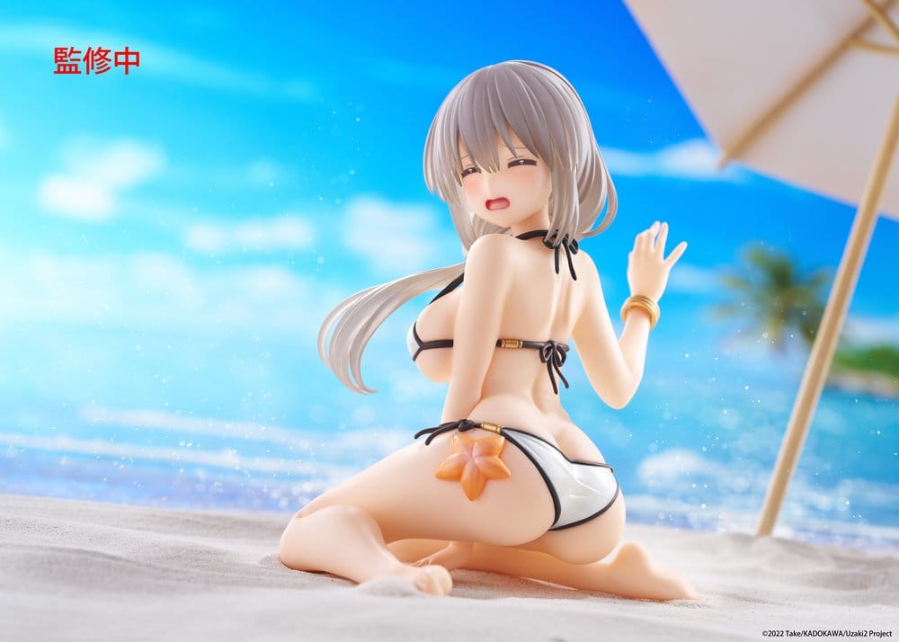 Uzaki-chan Wants to Hang Out! statuette PVC Desktop Cute Figure Tsuki Uzaki (Swimwear Ver.) 13 cm