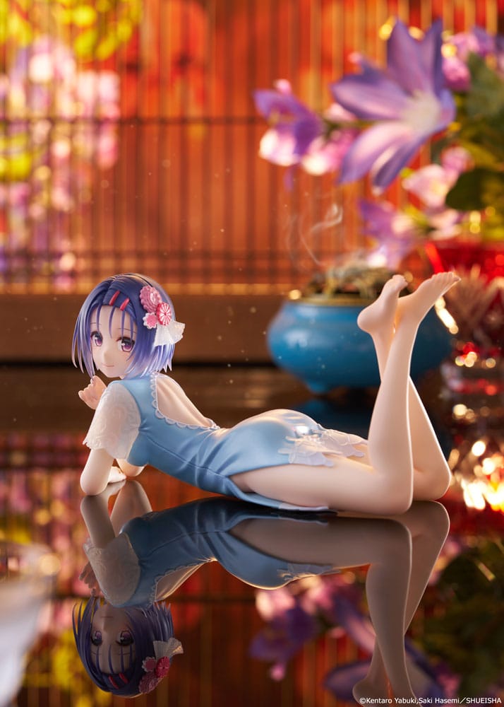 To Love-Ru Darkness statuette PVC Desktop Cute Figure Haruna Sairenji (China Dress Ver.) 13 cm