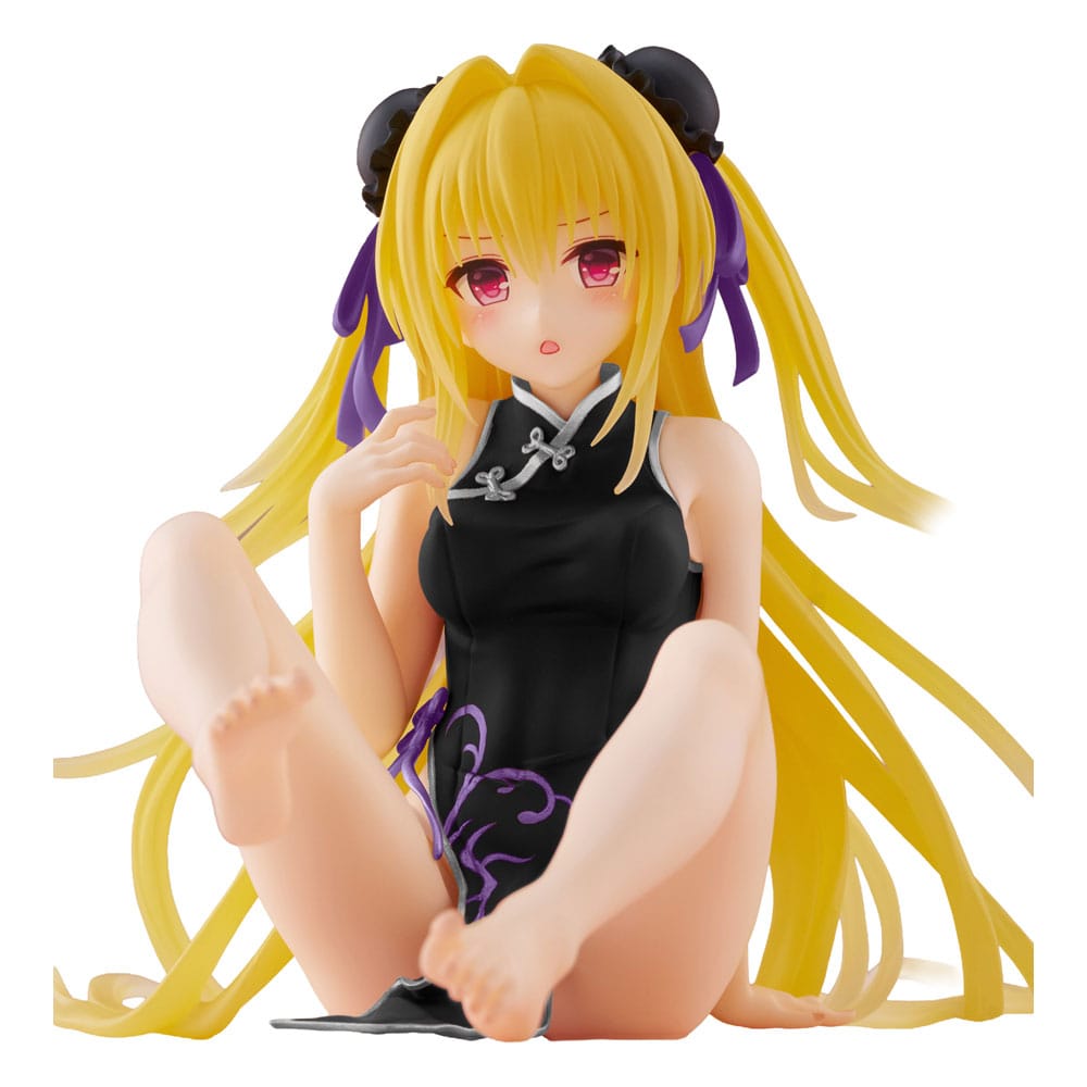 To Love-Ru Darkness statuette PVC Desktop Cute Figure Golden Darkness (China Dress Ver.) Renewal 13 cm