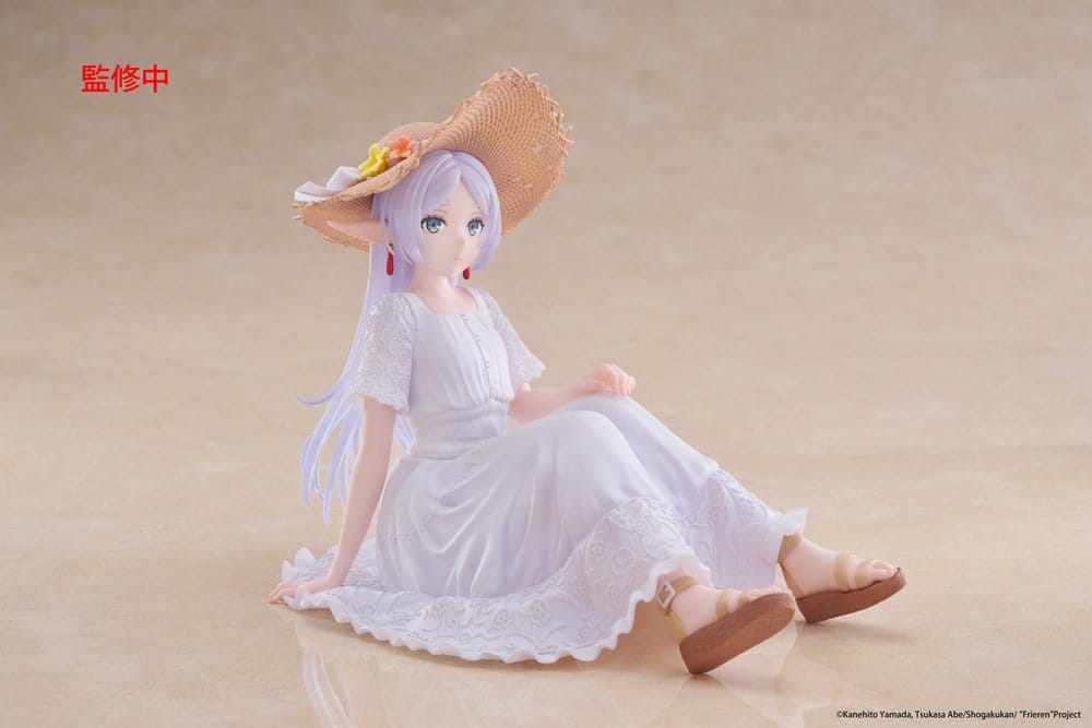 Frieren: Beyond Journey's End statuette PVC Desktop Cute Figure Frieren Summer Dress Ver. 13 cm