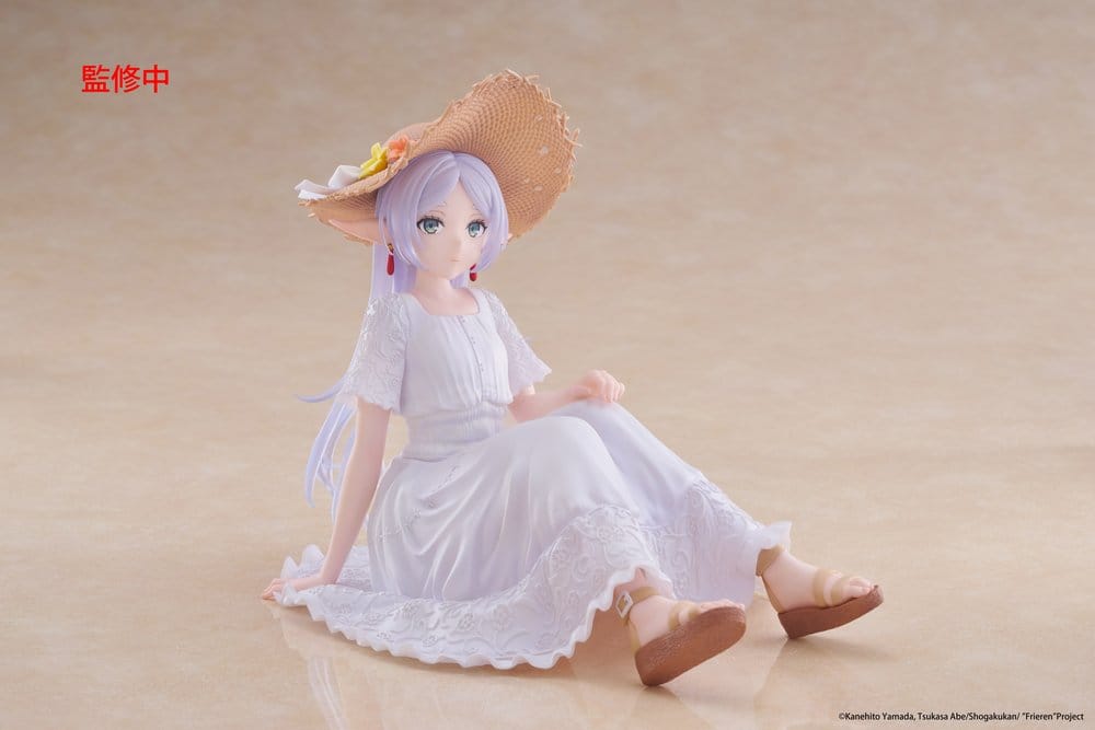 Frieren: Beyond Journey's End statuette PVC Desktop Cute Figure Frieren Summer Dress Ver. 13 cm