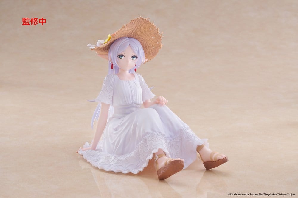 Frieren: Beyond Journey's End statuette PVC Desktop Cute Figure Frieren Summer Dress Ver. 13 cm