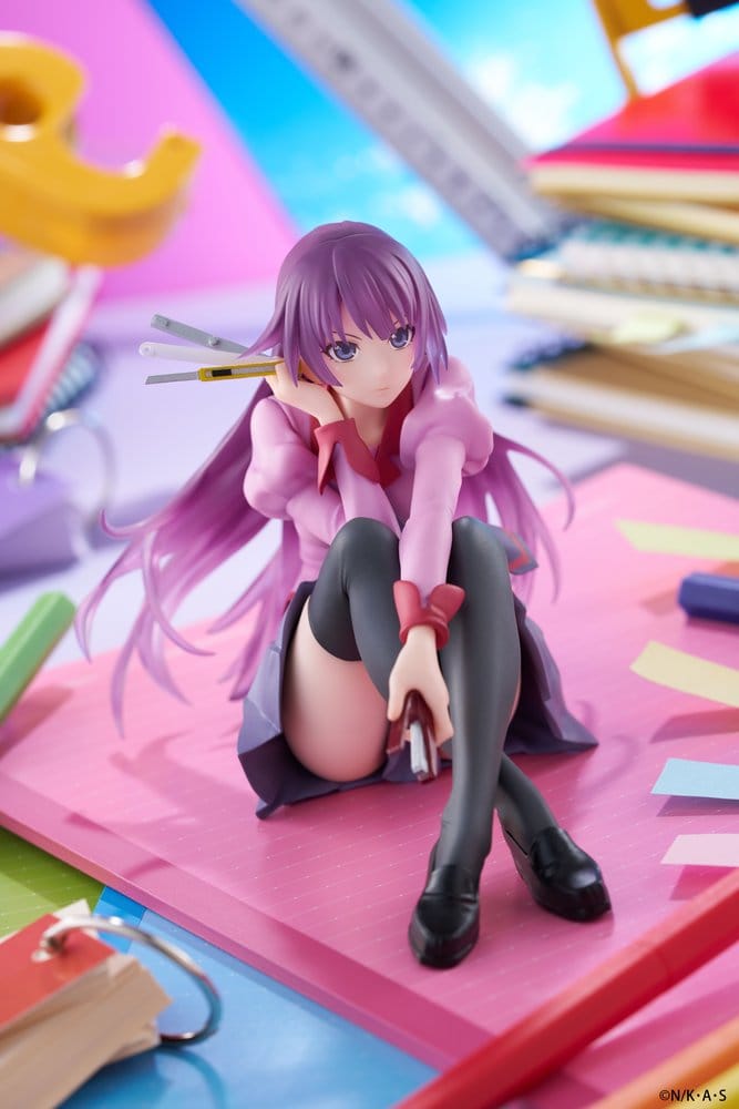 Monogatari statuette PVC Desktop Cute Figure Hitagi Senjougahara 13 cm