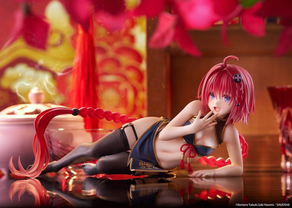 To Love-Ru Darkness figurine PVC Desktop Cute Mea Kurosaki (Chinese Dress Ver.) 13 cm