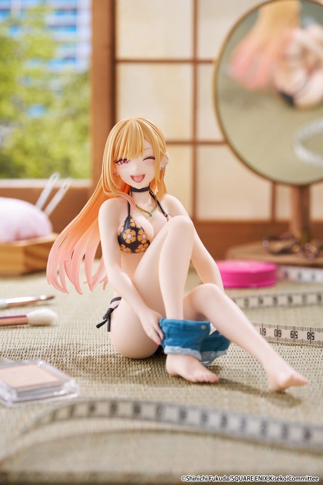 My Dress-Up Darling figurine PVC Desktop Cute Marin Kitagawa (Measured Swimsuit Ver.) Reissue 13 cm