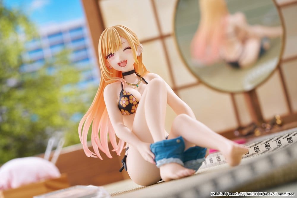 My Dress-Up Darling figurine PVC Desktop Cute Marin Kitagawa (Measured Swimsuit Ver.) Reissue 13 cm