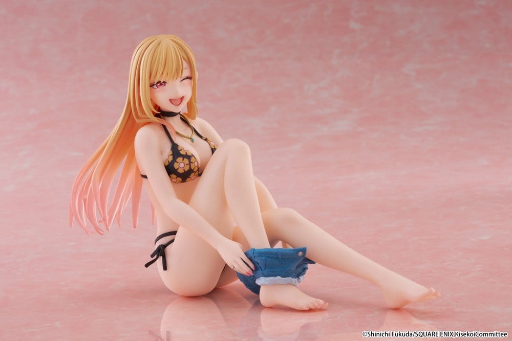 My Dress-Up Darling figurine PVC Desktop Cute Marin Kitagawa (Measured Swimsuit Ver.) Reissue 13 cm