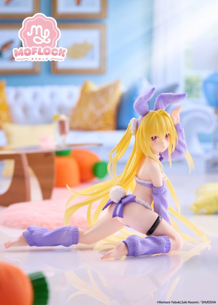 To Love-Ru Darkness figurine PVC MOFLOCK Golden Darkness (Fluffy Bunny Ver.) 13 cm