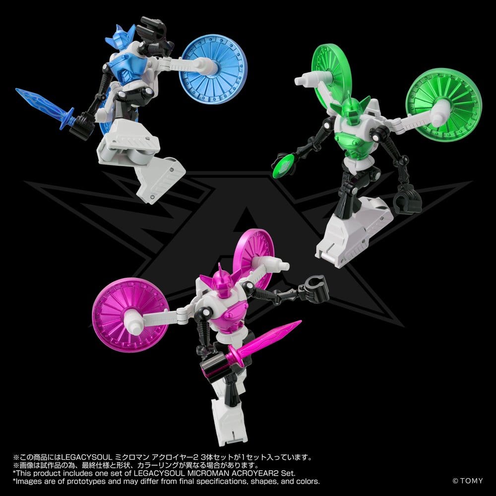 Microman Legacysoul pack 3 figurines Acroyear 2