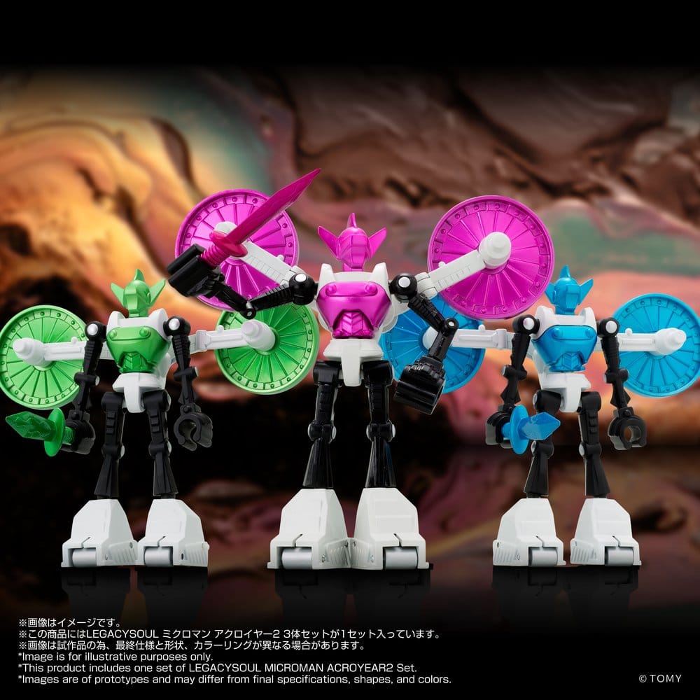 Microman Legacysoul pack 3 figurines Acroyear 2