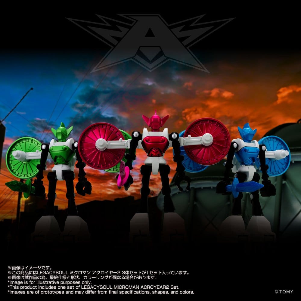 Microman Legacysoul pack 3 figurines Acroyear 2