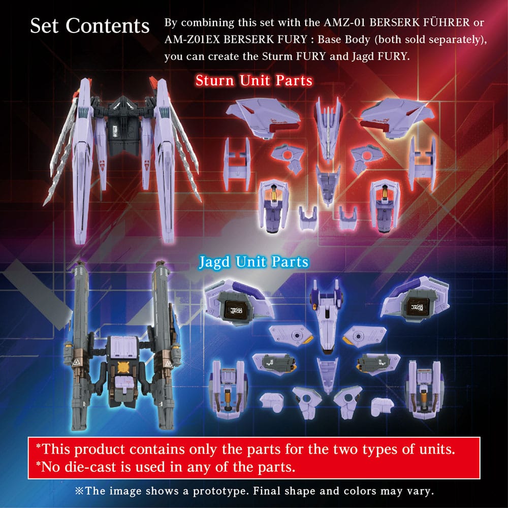 Zoids accessoires AM-Z01CP Berserk Fury Sturm & Jagd Unit