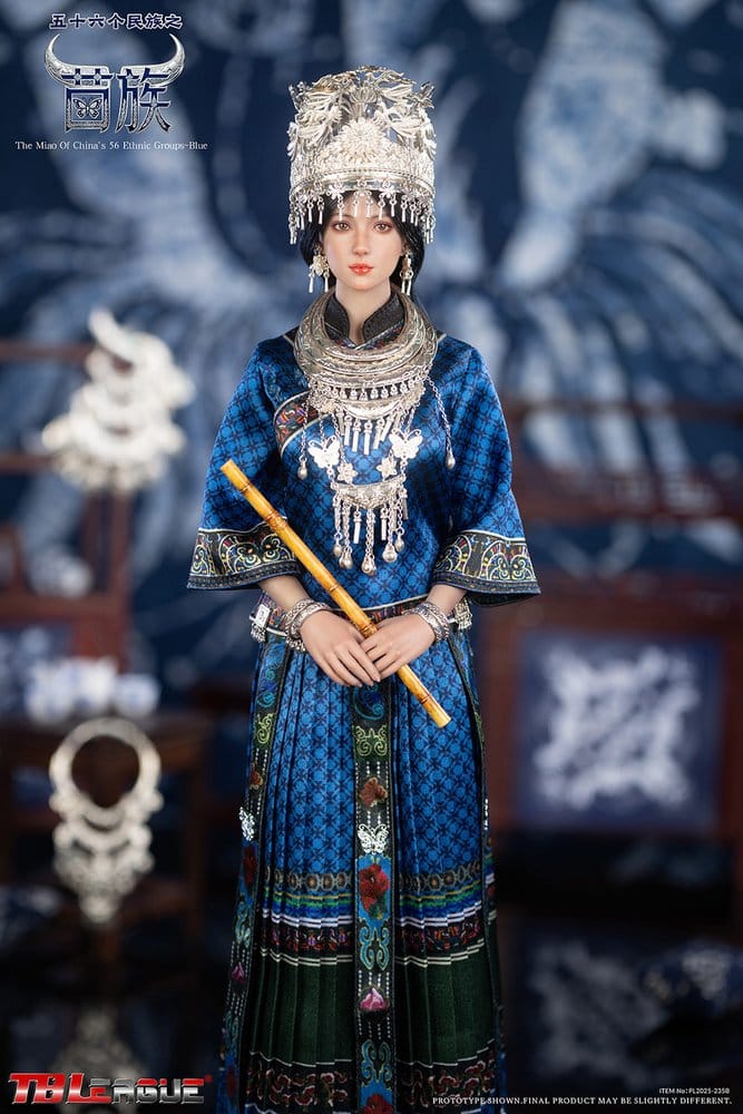The Miao of China's 56 Ethnic Groups figurine 1/6 Blue 30 cm