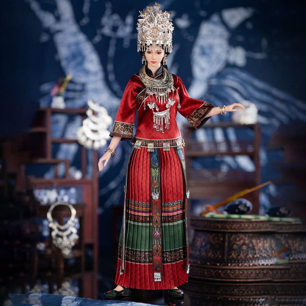 The Miao of China's 56 Ethnic Groups figurine 1/6 Red 30 cm