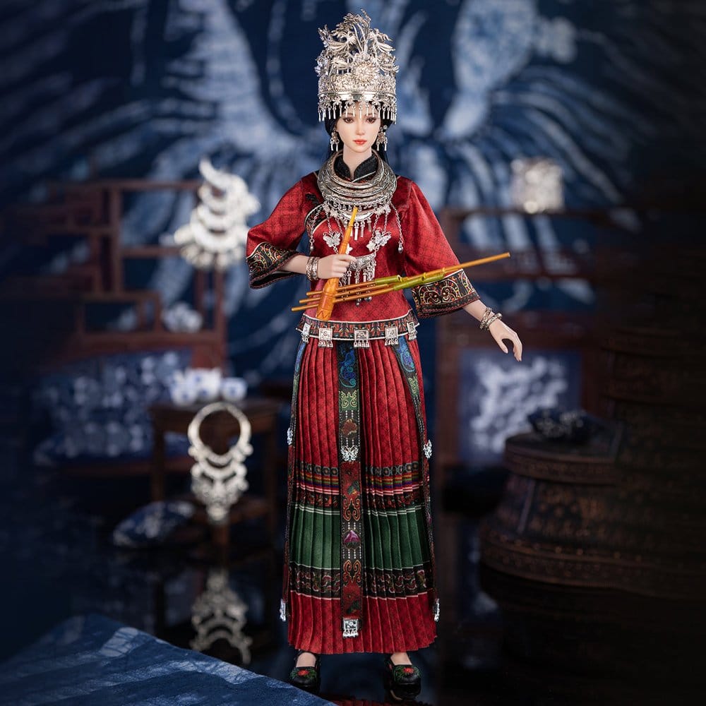 The Miao of China's 56 Ethnic Groups figurine 1/6 Red 30 cm