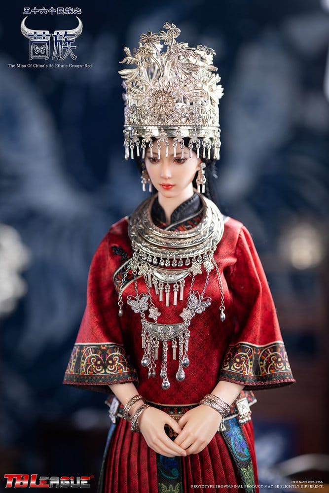 The Miao of China's 56 Ethnic Groups figurine 1/6 Red 30 cm