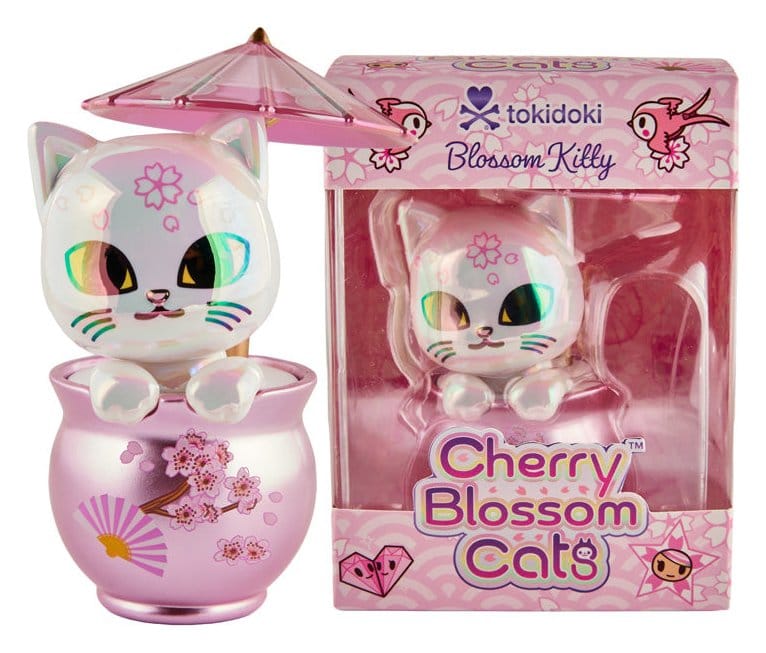 Cherry Blossom Cats figurine Window Box Kitty Special Edition