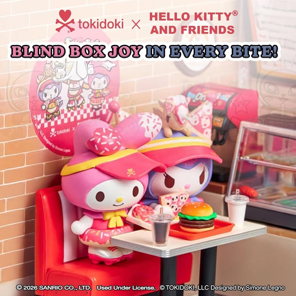 Hello Kitty & Friends assortiment figurines Blind Box Fast Food 7 cm (8)