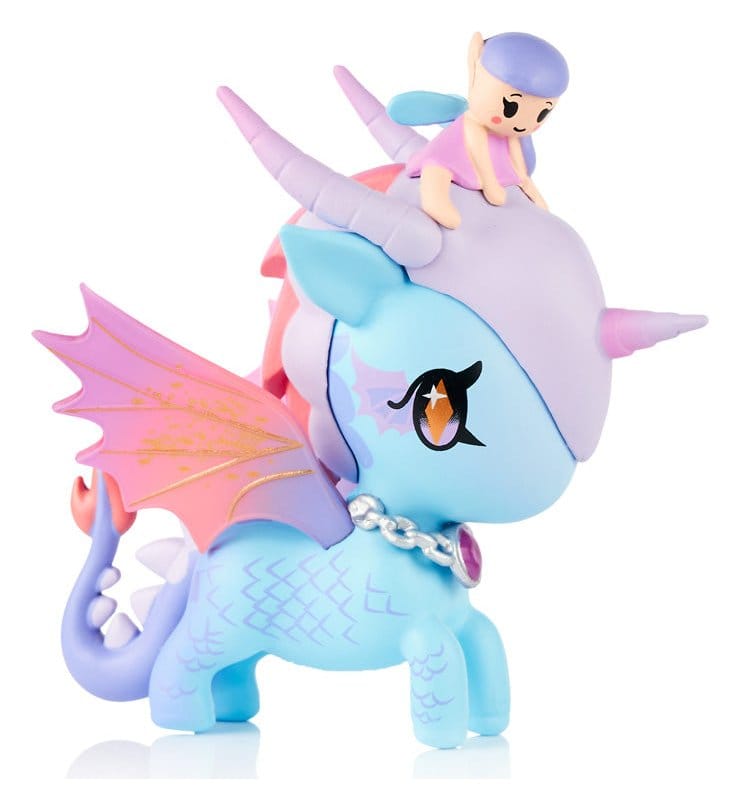 Unicorno Window Box figurine Mystical Dragon Line Fairy Dragon 8 cm
