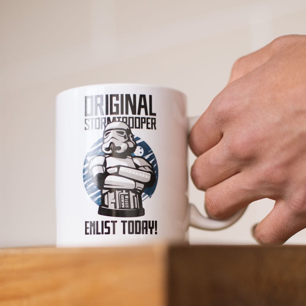 Original Stormtrooper mug Enlist Today White
