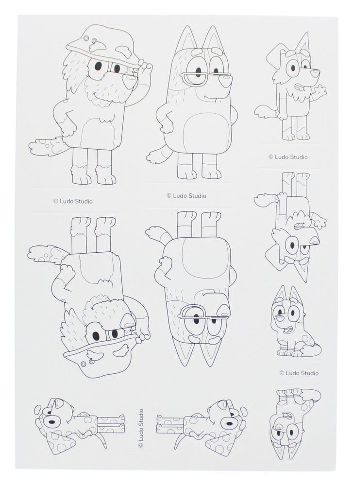 Bluey Set Monde de coloriage et de jeu