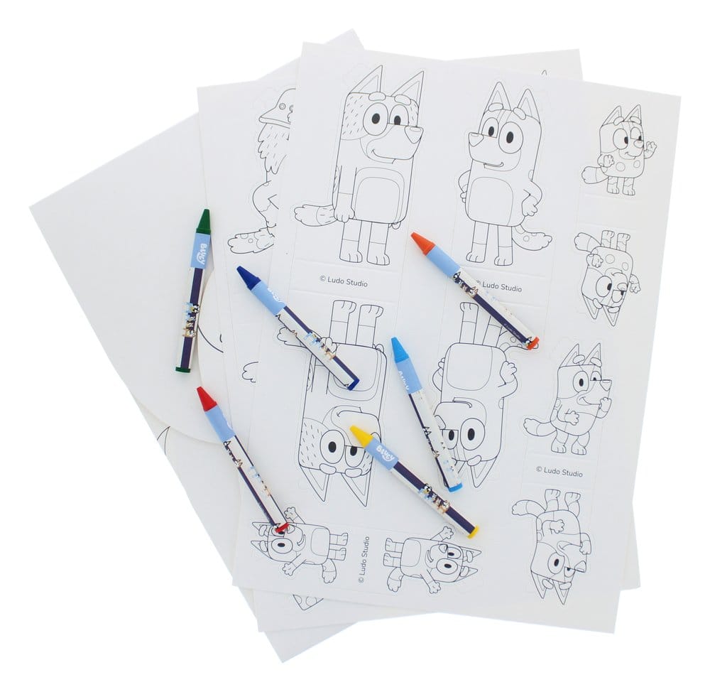 Bluey Set Monde de coloriage et de jeu