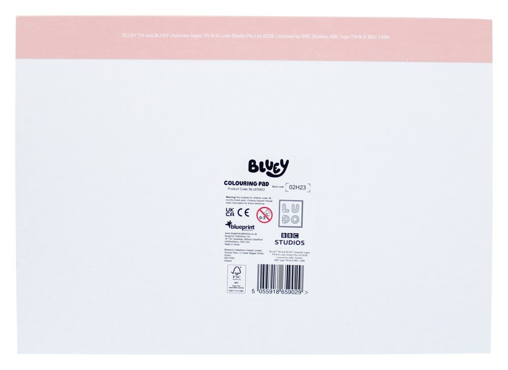 Bluey Livre de coloriage A4 & Set d'autocollants