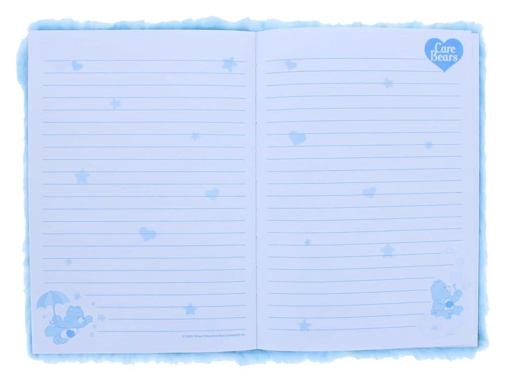 Les Bisounours carnet de notes en peluche Bleu