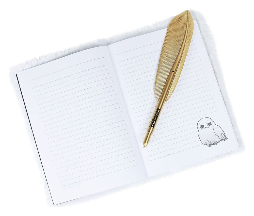 Harry Potter carnet de notes en peluche Set avec stylo Hedwig Magical Locations