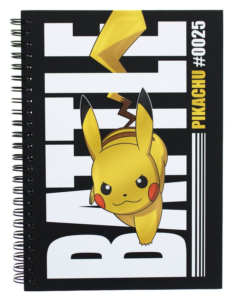 Pokémon Carnet de notes A5 Battle Pikachu