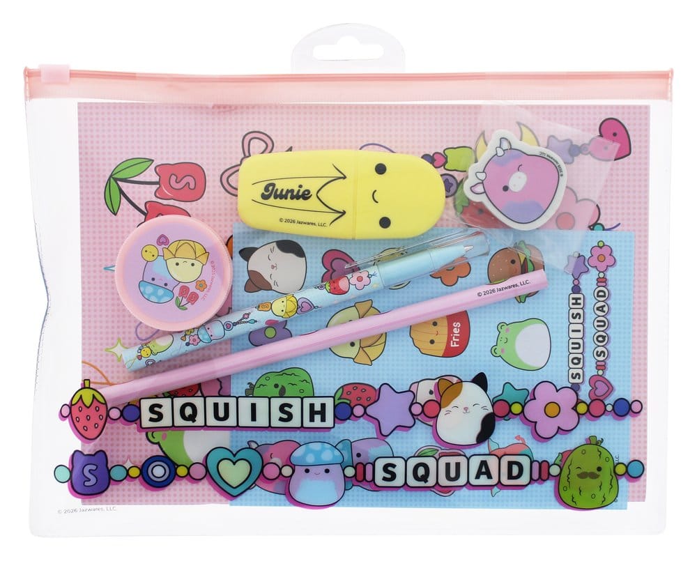Squishmallows set papeterie Squish Squad 7 pièces