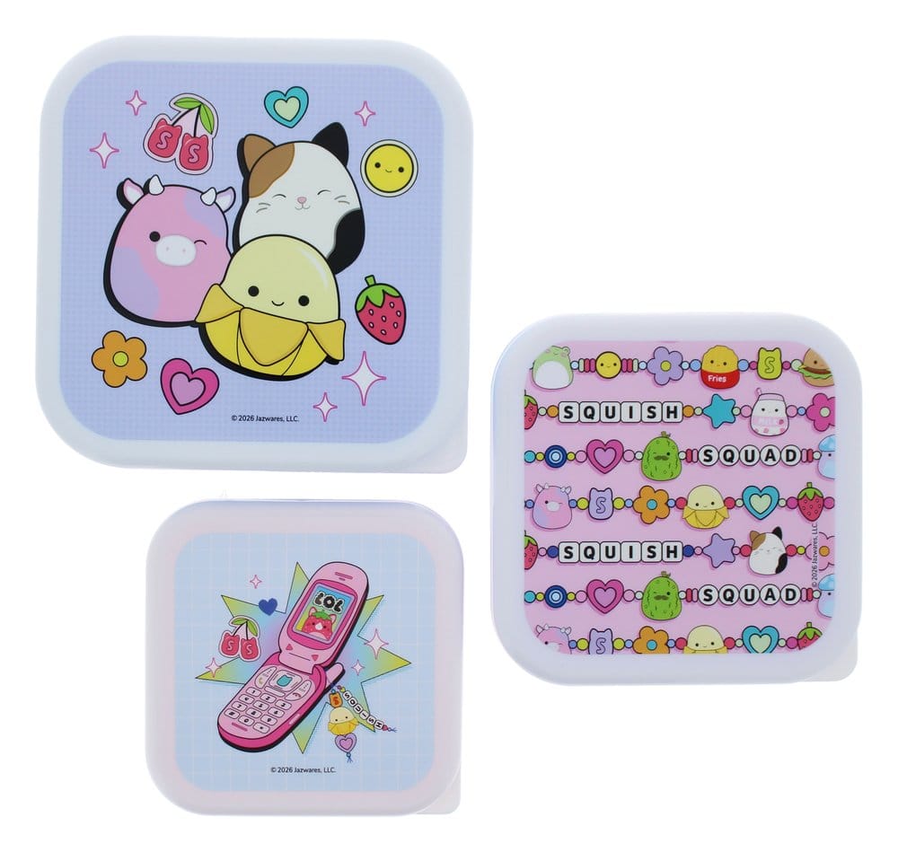 Squishmallows boîtes à goûter Pack de 3