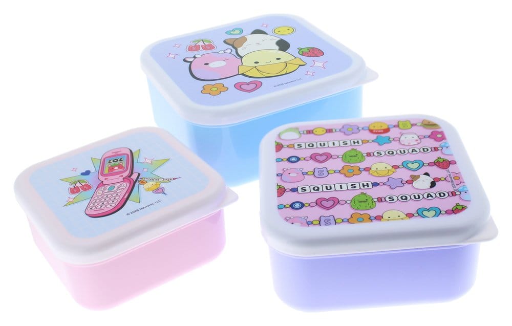 Squishmallows boîtes à goûter Pack de 3