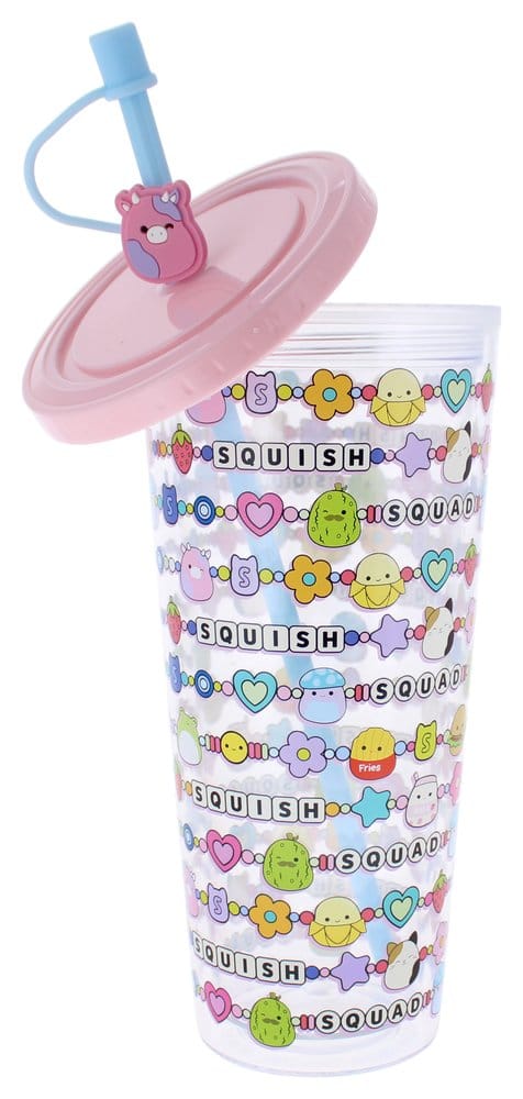 Squishmallows Gobelet avec Paille Squish Squad 700 ml